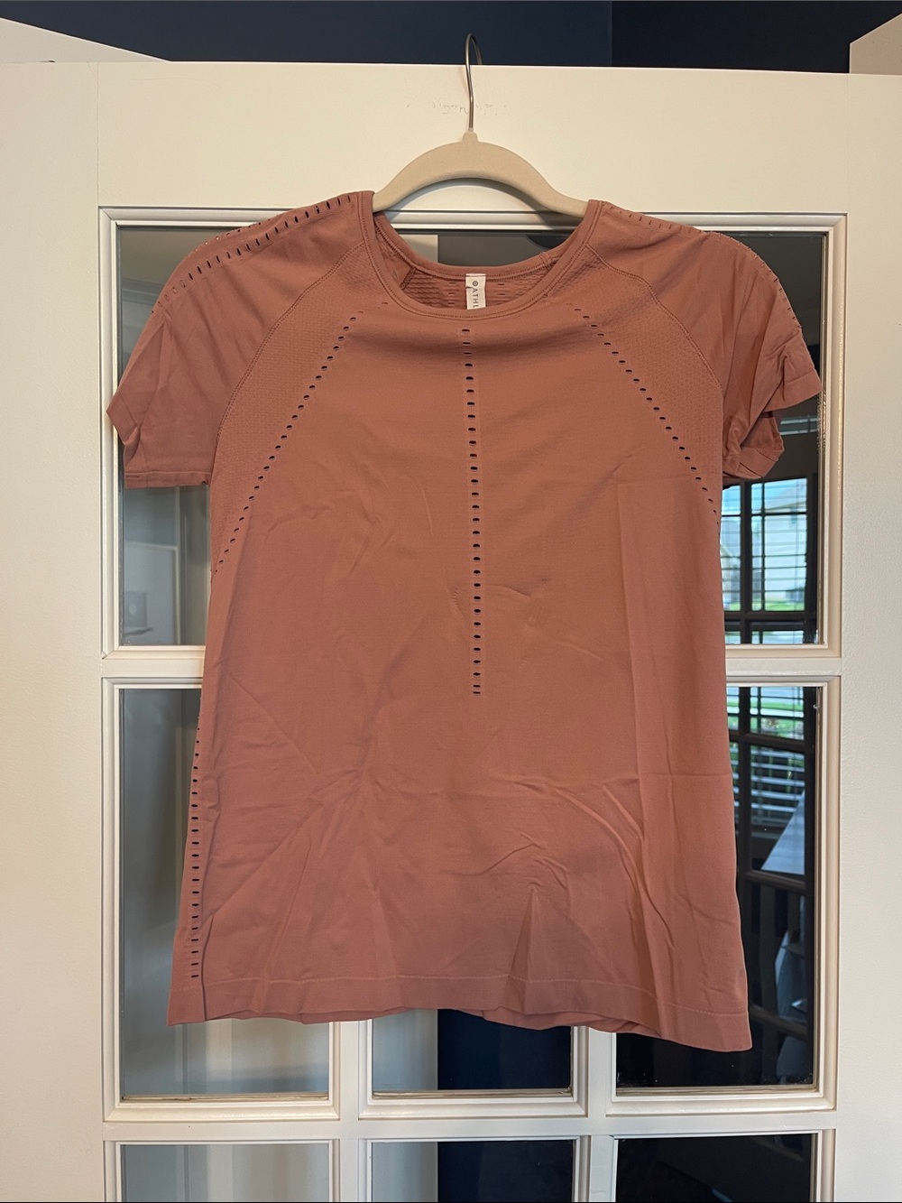 Athleta Short Sleeve Active Tee in Terracotta Rose